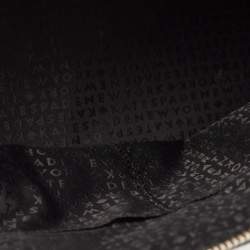 Pre Owned Kate Spade Black/White Leather Groove Street Carli Satchel