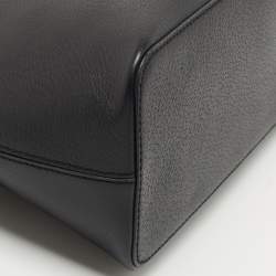 Pre Owned Kate Spade Black/White Leather Groove Street Carli Satchel