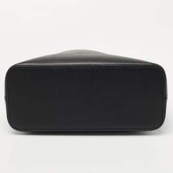 Pre Owned Kate Spade Black/White Leather Groove Street Carli Satchel