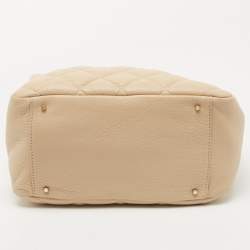 Kate Spade Beige Quilted Leather Elizabeth Satchel
