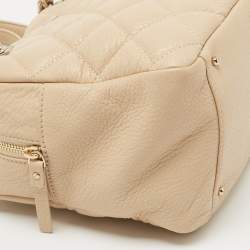 Kate Spade Beige Quilted Leather Elizabeth Satchel