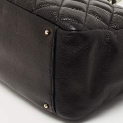 Pre Owned Kate Spade Black Quilted Shimmer Leather Elizabeth Shoulder Bag