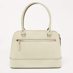 Kate Spade Off White Leather Wellesley Rachelle Satchel