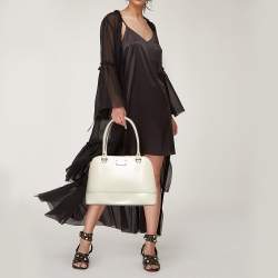 Kate Spade Off White Leather Wellesley Rachelle Satchel