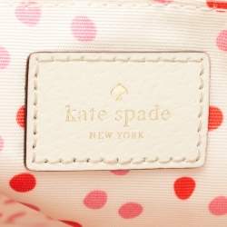 Kate Spade Off White Leather Wellesley Rachelle Satchel