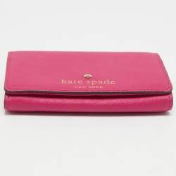 Kate Spade Fuchsia Leather Card Case