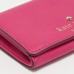 Kate Spade Fuchsia Leather Card Case