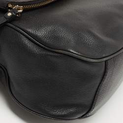 Kate Spade Black Leather Foldover Hobo