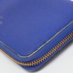 Pre Owned Kate Spade Blue Laser Cut Leather Satchel