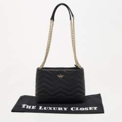 Pre Owned Kate Spade Black Quilt Leather Reese Chain Shoulder Bag