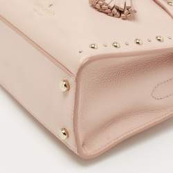 Pre Owned Kate Spade Pink Leather Small Studded Hayes Street Sam Tote