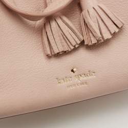 Pre Owned Kate Spade Pink Leather Small Studded Hayes Street Sam Tote