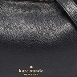 Kate Spade Black Leather Smoosh Crossbody Bag