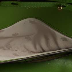 Pre Owned Kate Spade Green Leather Cami Crossbody Bag