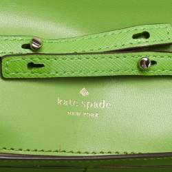 Pre Owned Kate Spade Green Leather Cami Crossbody Bag
