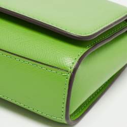 Pre Owned Kate Spade Green Leather Cami Crossbody Bag