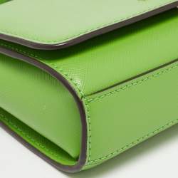 Pre Owned Kate Spade Green Leather Cami Crossbody Bag