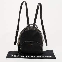 Pre Owned Kate Spade Black Leather Jackson Backpack