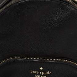 Pre Owned Kate Spade Black Leather Jackson Backpack
