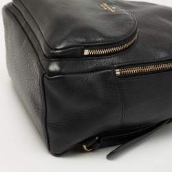 Pre Owned Kate Spade Black Leather Jackson Backpack