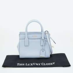 Pre Owned Kate Spade Light Blue Leather Cameron Street Candace Tote