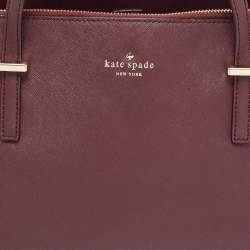 Kate Spade Burgundy Leather Cedar Street Elissa Satchel