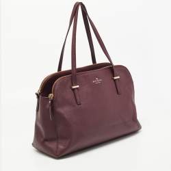 Kate Spade Burgundy Leather Cedar Street Elissa Satchel
