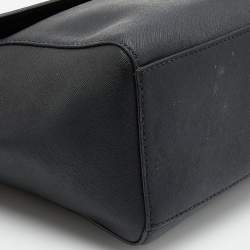Kate Spade Black Leather Flap Top Handle Bag