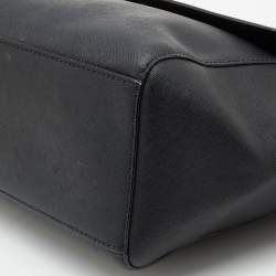 Kate Spade Black Leather Flap Top Handle Bag