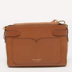 Pre Owned Kate Spade Brown Leather Medium Toujour Crossbody Bag