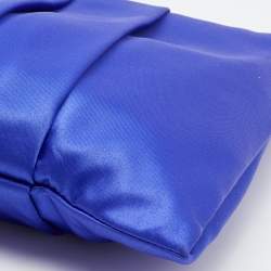Pre Owned Kate Spade Blue Satin Belle Clutch