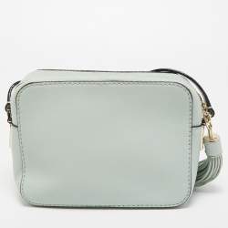 Kate Spade Mint Green Leather Camera Crossbody Bag