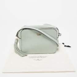 Kate Spade Mint Green Leather Camera Crossbody Bag