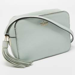 Kate Spade Mint Green Leather Camera Crossbody Bag