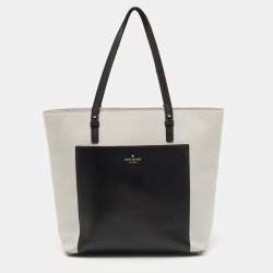 Kate Spade Grey/Black Leather Street Sadie Tote 