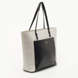 Kate Spade Grey/Black Leather Street Sadie Tote 