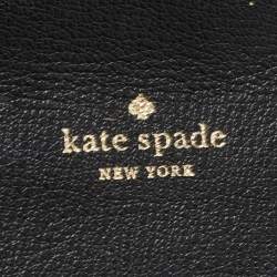 Pre Owned Kate Spade Black Leather Robyn Saddle Crossbody Bag