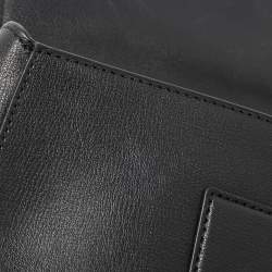 Pre Owned Kate Spade Black Leather Robyn Saddle Crossbody Bag