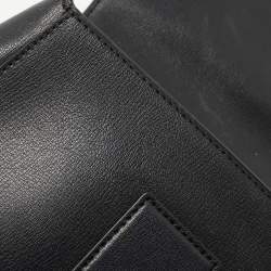 Pre Owned Kate Spade Black Leather Robyn Saddle Crossbody Bag