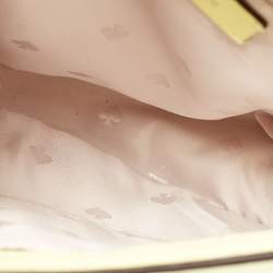 Pre Owned Kate Spade Yellow Leather Robyn Saddle Crossbody Bag