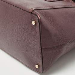 Pre Owned Kate Spade Burgundy Leather Nicola Chester Satchel