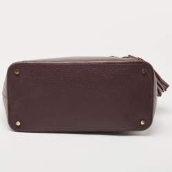 Pre Owned Kate Spade Burgundy Leather Nicola Chester Satchel