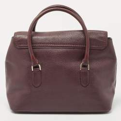 Pre Owned Kate Spade Burgundy Leather Nicola Chester Satchel