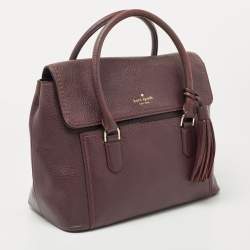 Pre Owned Kate Spade Burgundy Leather Nicola Chester Satchel