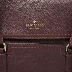 Pre Owned Kate Spade Burgundy Leather Nicola Chester Satchel