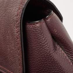 Pre Owned Kate Spade Burgundy Leather Nicola Chester Satchel