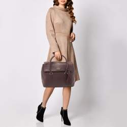 Pre Owned Kate Spade Burgundy Leather Nicola Chester Satchel