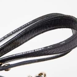 Pre Owned Kate Spade Black Quilted Shimmer Leather Elizabeth Satchel