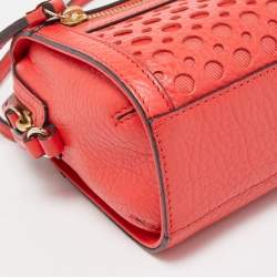 Kate Spade Red Perforated Leather Perri Lane Looloo Crossbody Bag