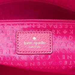Pre Owned Kate Spade Pink Leather New York Groove Carli Satchel